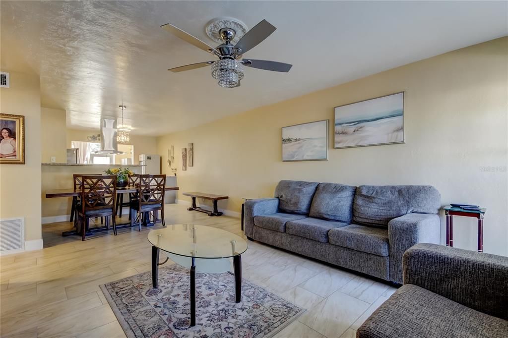 Chandelier, Dining room, Interior, Kitchen, Living room, Pendant Lights, Wood Texture Flooring