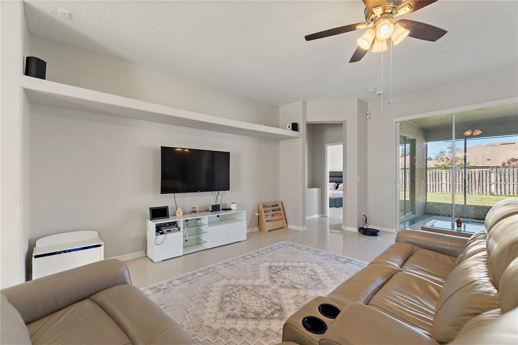 Home Theatre Room, Interior, Living room