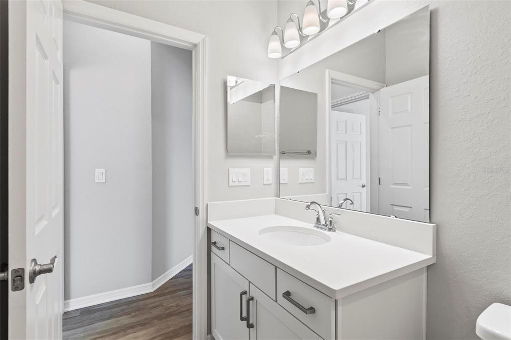 Bathroom, Interior, Wood Texture Flooring