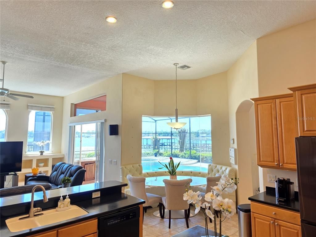 Dining room, Interior, Kitchen, Living room, Pendant Lights, Recessed Lighting, Water