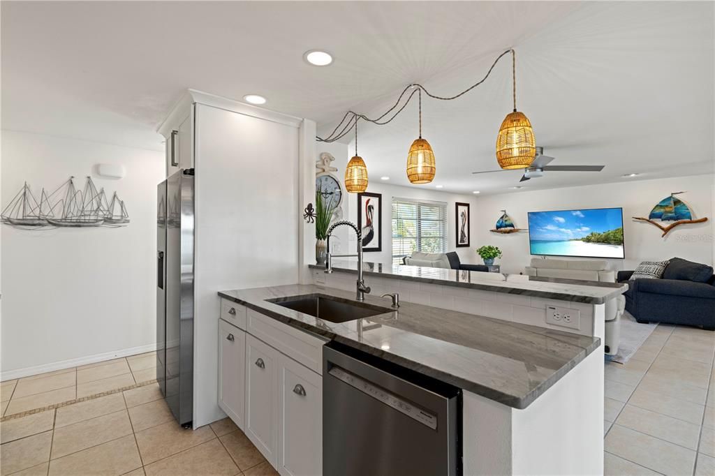 Interior, Kitchen, Pendant Lights, Recessed Lighting