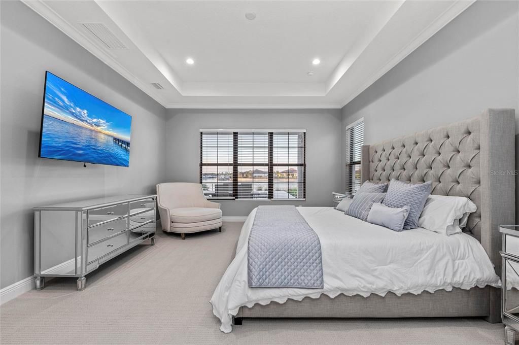Bedroom, Interior, Recessed Lighting