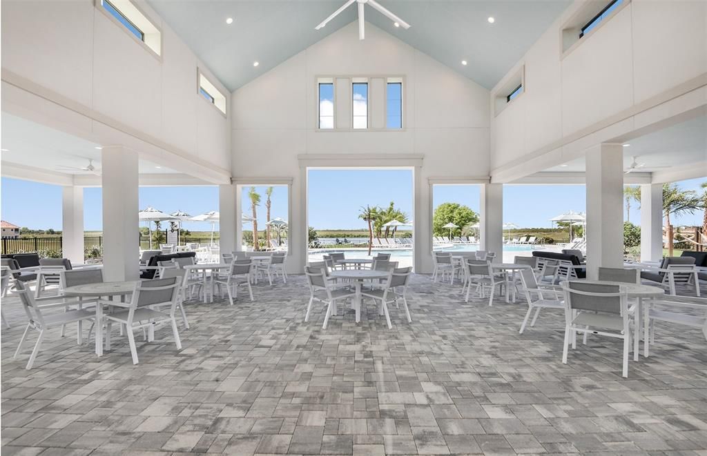 Dining room, Interior, Recessed Lighting, Water
