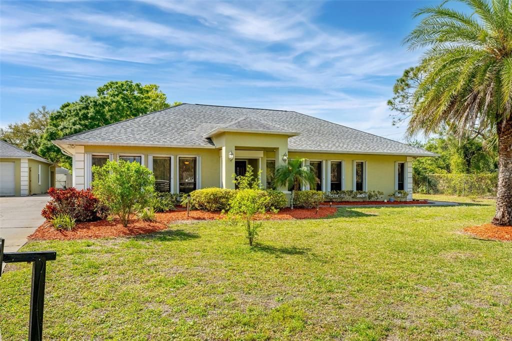 Backyard, Detached Garage, Exterior, Facade, Ranch