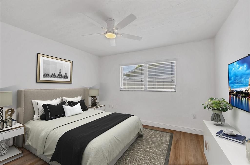Bedroom, Interior, Wood Texture Flooring