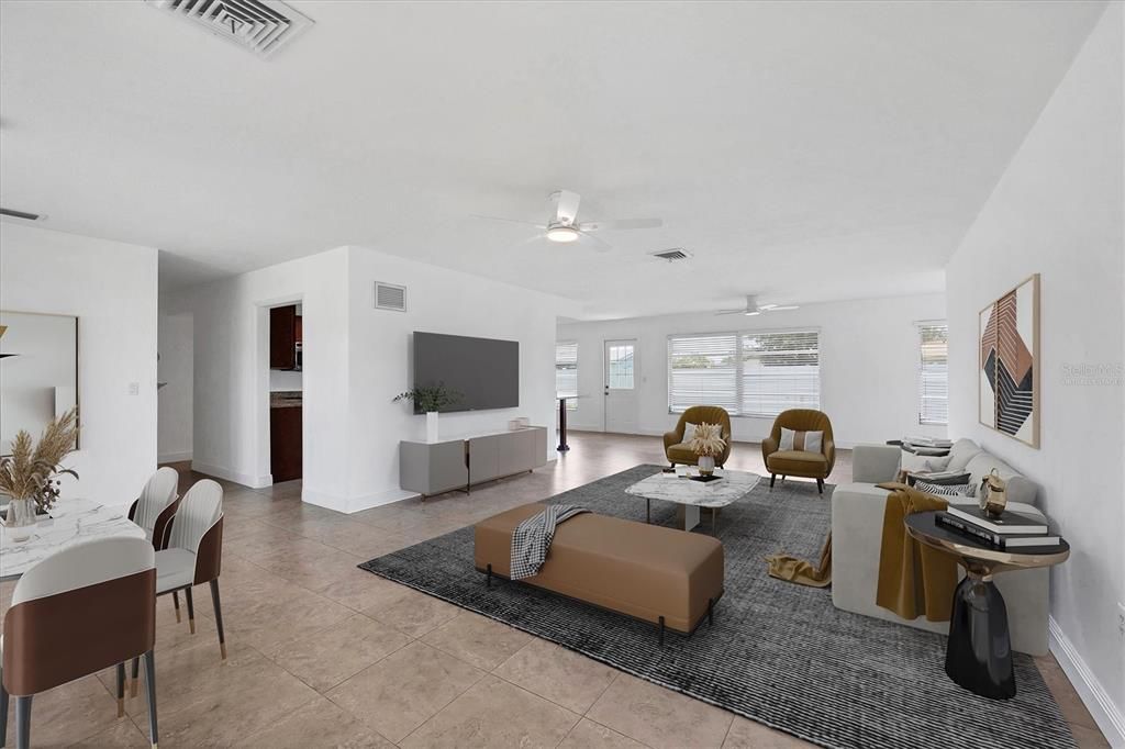 Dining room, Interior, Living room