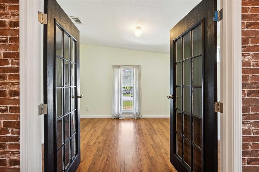 Interior, Stone Walls, Wood Texture Flooring