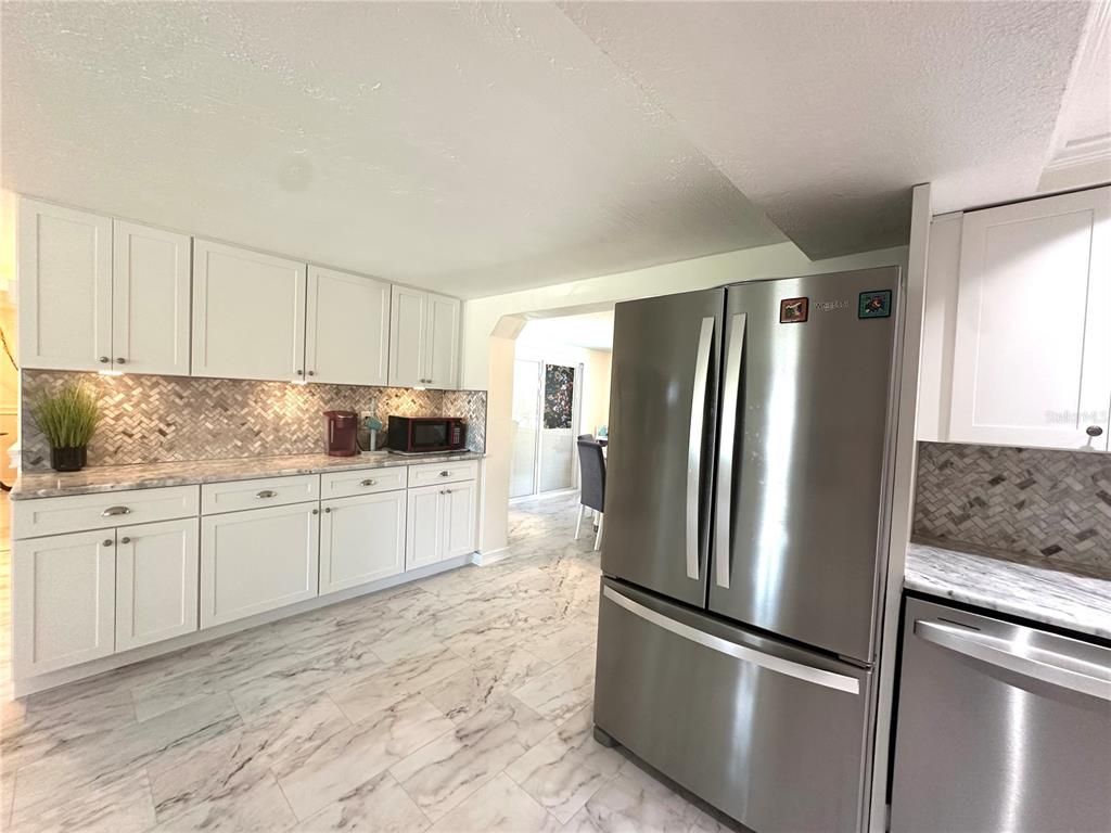 Interior, Kitchen, Marble, Stainless Steel Appliances