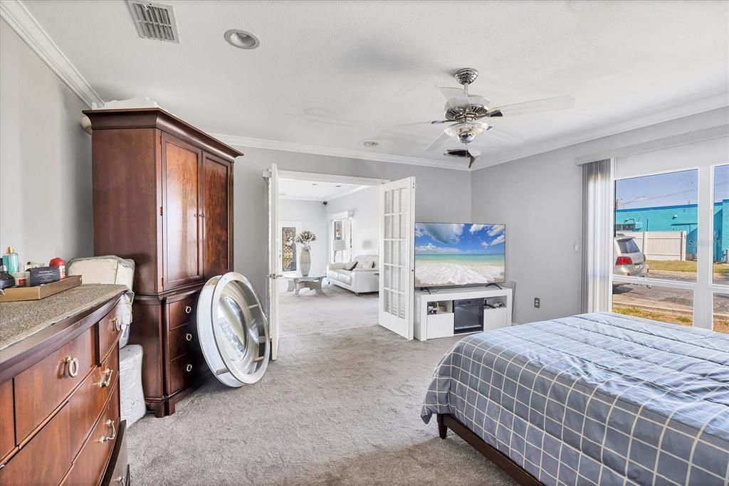 Bedroom, Interior, Recessed Lighting