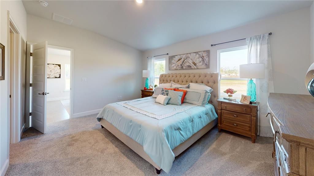 Bedroom, Interior, Recessed Lighting