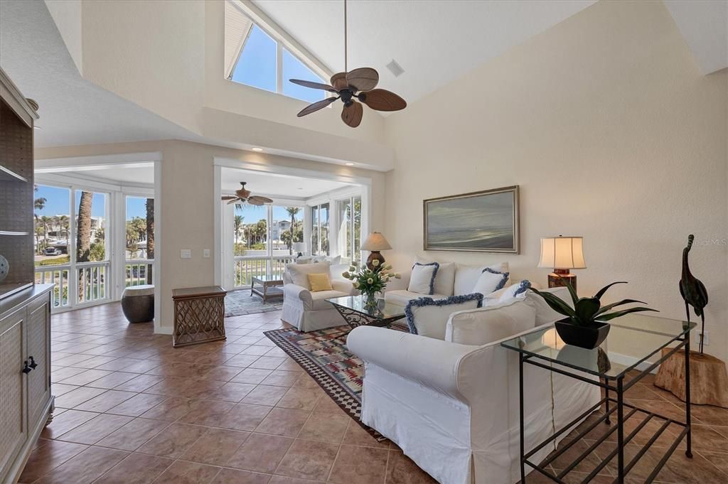Interior, Living room, Recessed Lighting