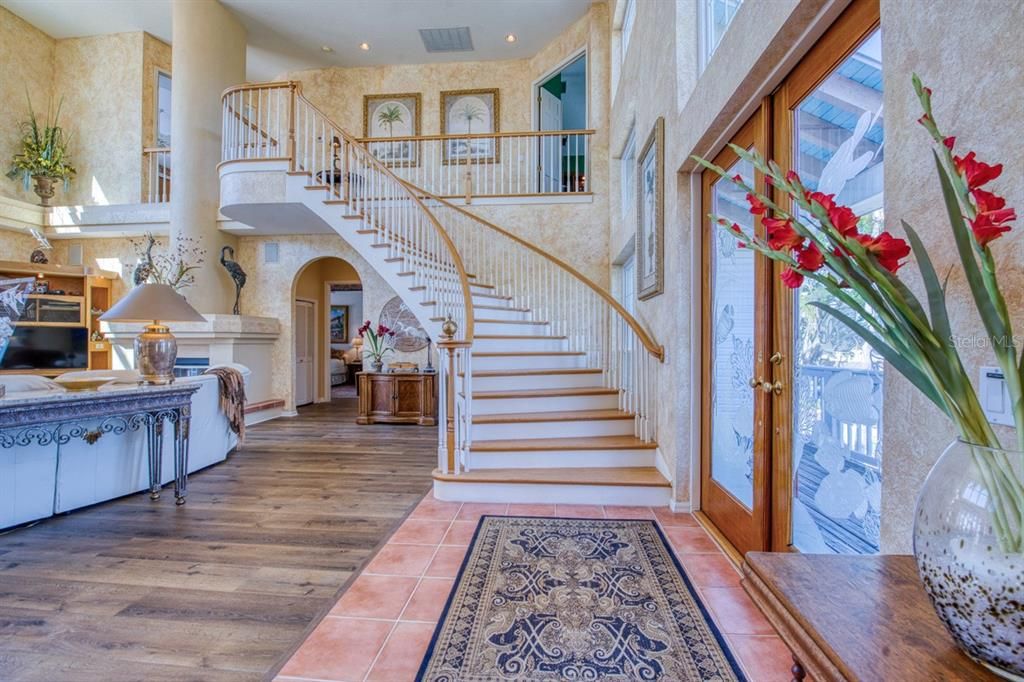 Fireplace, Interior, Recessed Lighting, Wood Texture Flooring
