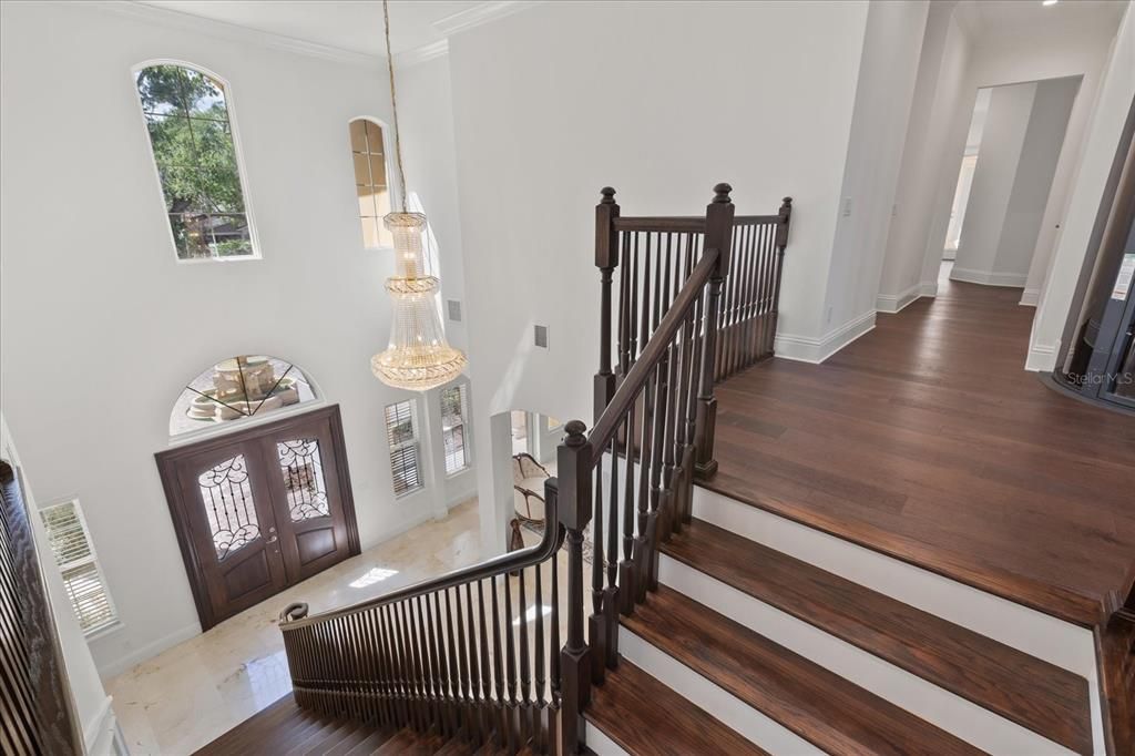 Chandelier, Interior, Wood Texture Flooring