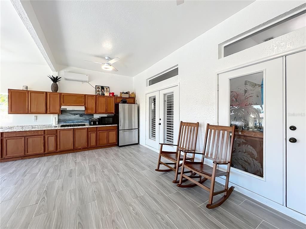 Interior, Kitchen, Wood Texture Flooring