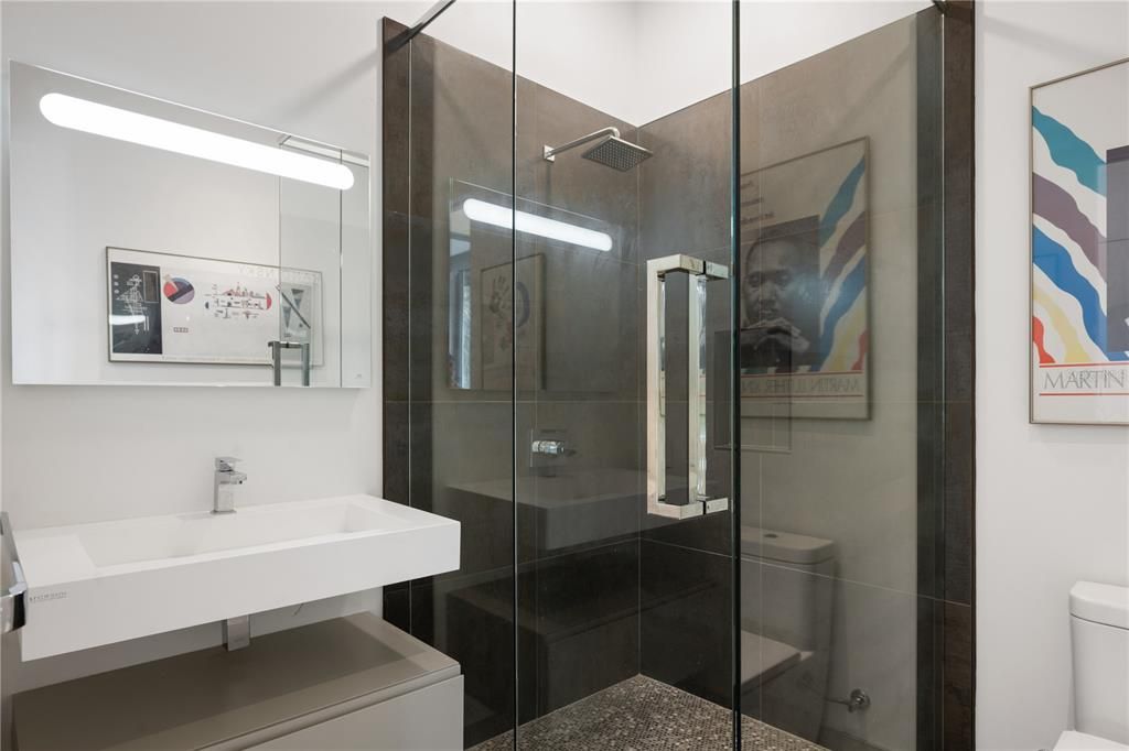 Bathroom, Glass Shower, Interior