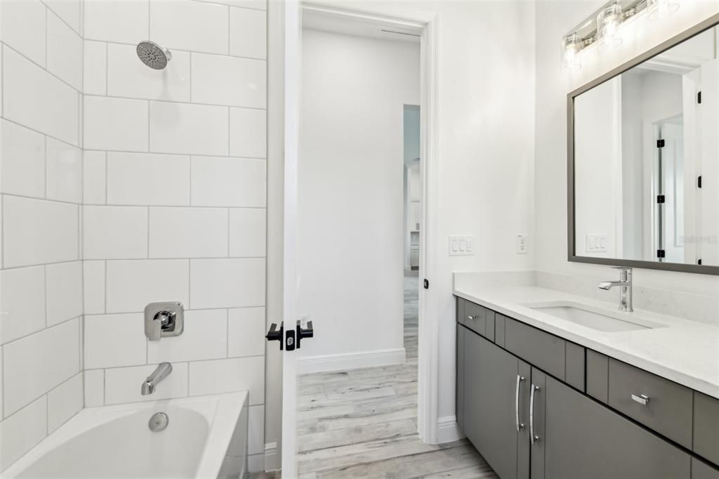 Bathroom, Interior, Wood Texture Flooring