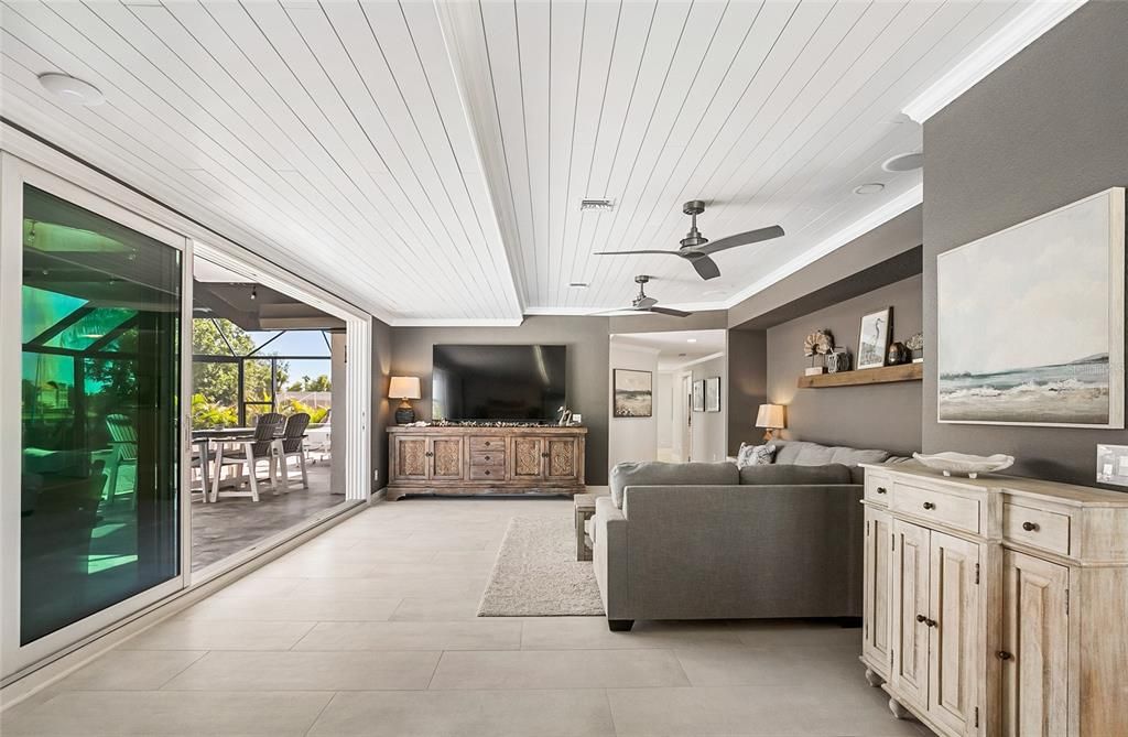 Interior, Living room, Recessed Lighting