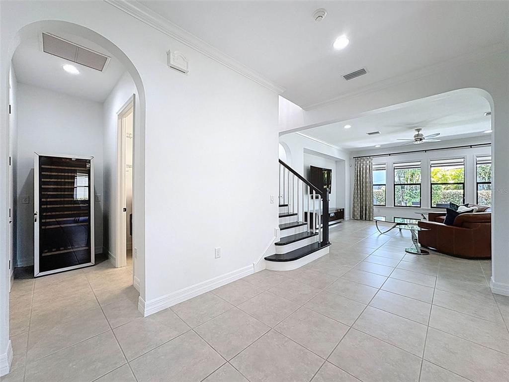Interior, Living room, Recessed Lighting
