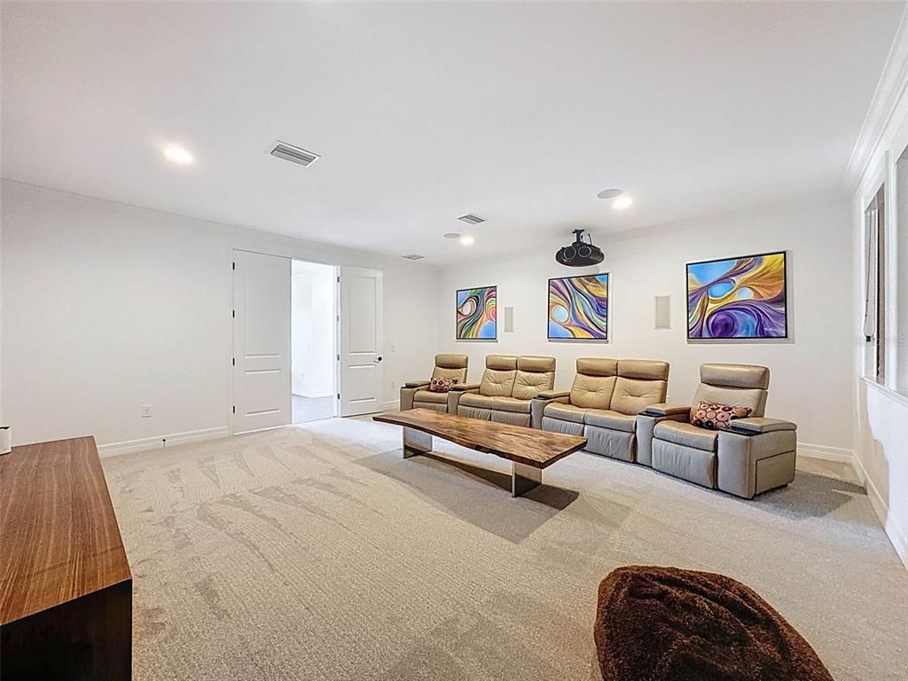 Interior, Living room, Recessed Lighting