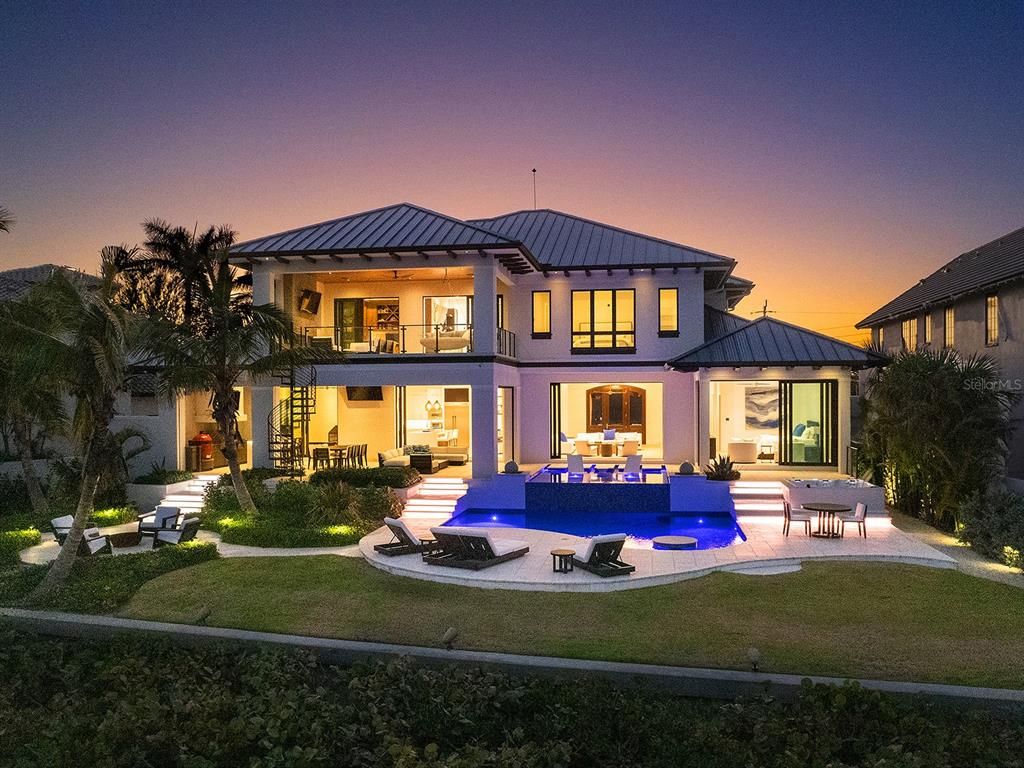 Backyard, Exterior, Facade, Pool, Mediterranean