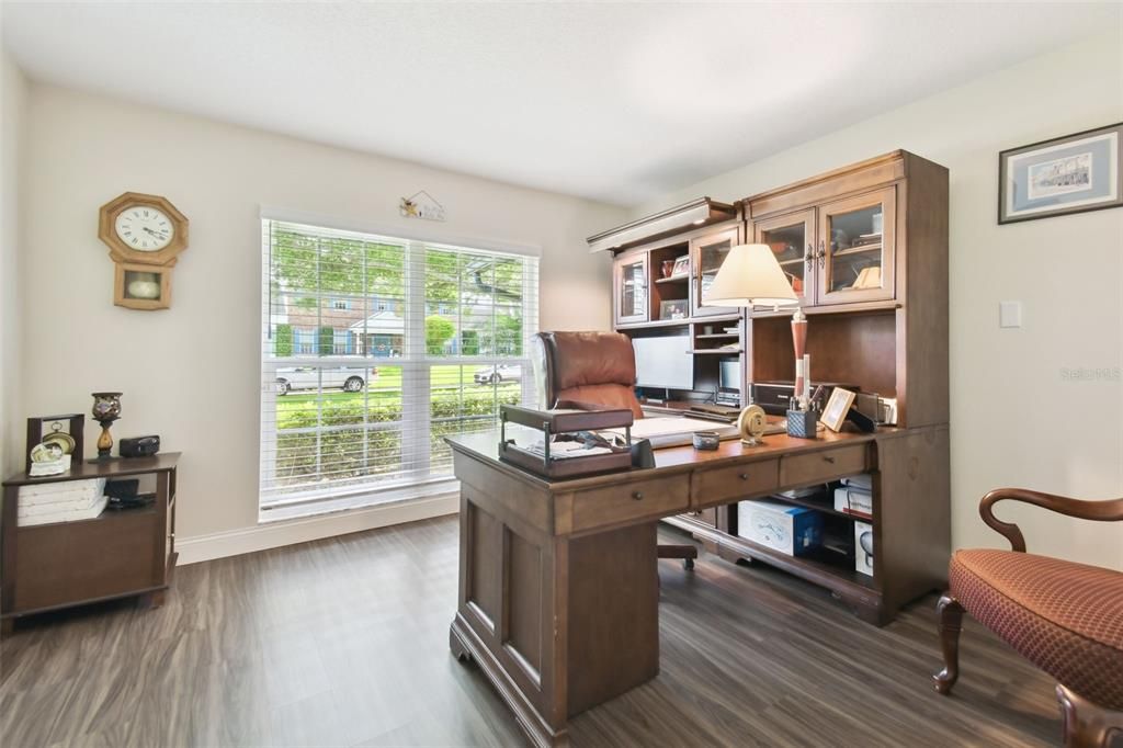Home Office, Interior, Wood Texture Flooring