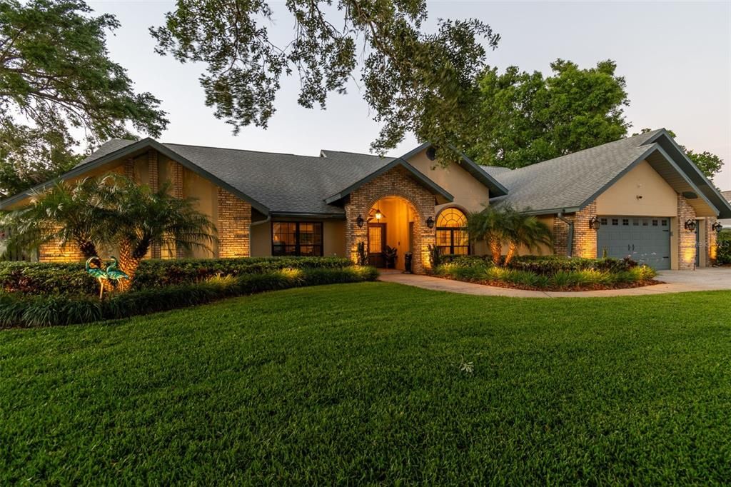 Attached, Backyard, Exterior, Facade, Brick Facade, Brick Traditional