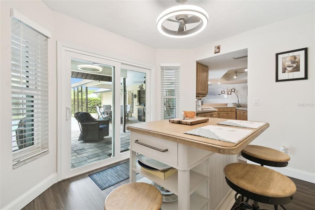 Interior, Kitchen, Wood Texture Flooring