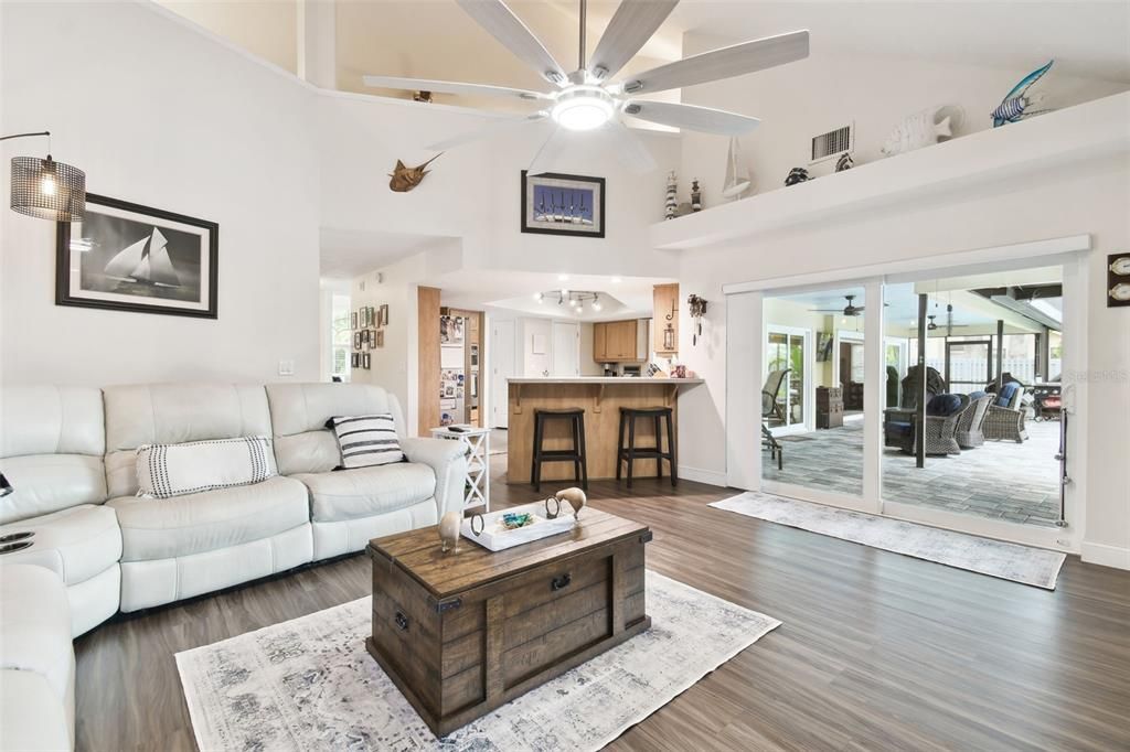 Interior, Kitchen, Living room, Wood Texture Flooring