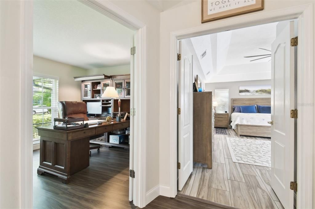 Bedroom, Home Office, Interior, Wood Texture Flooring