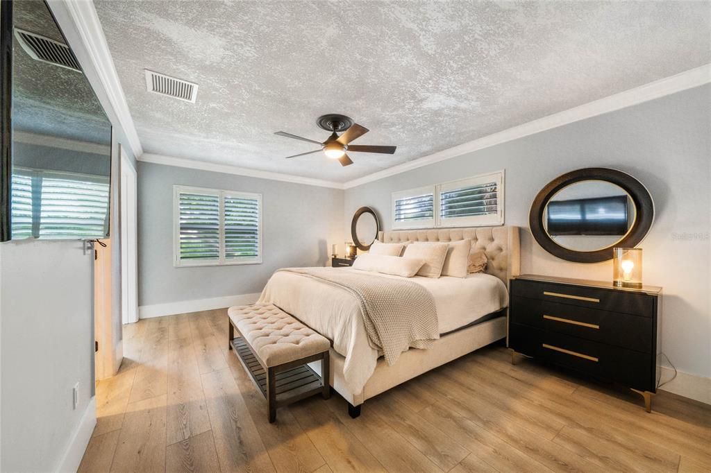 Bedroom, Interior, Wood Texture Flooring