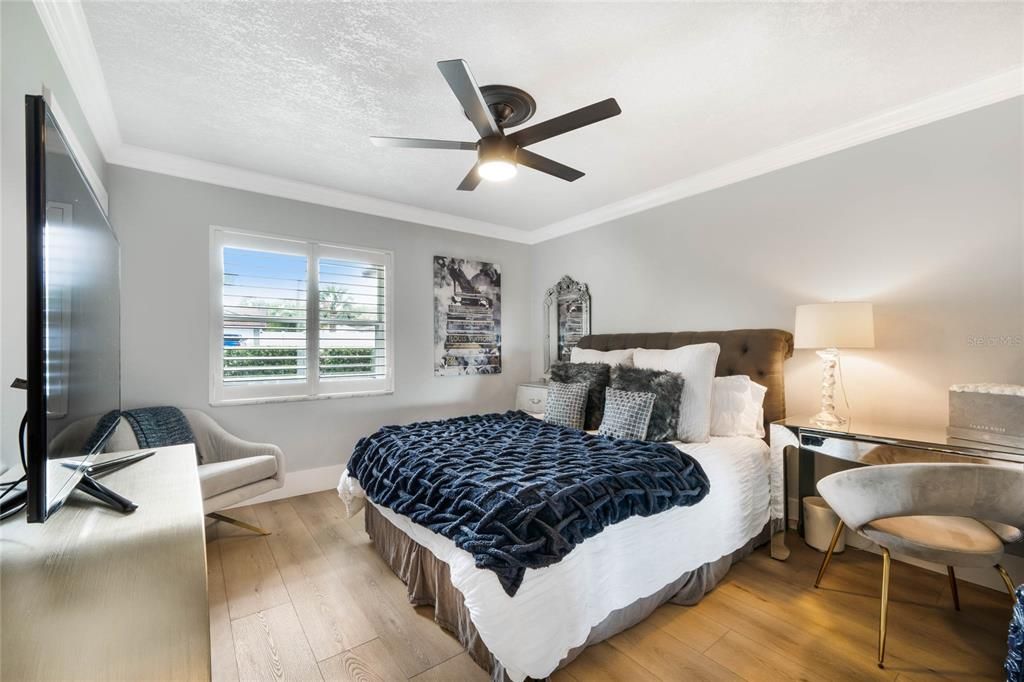 Bedroom, Interior, Wood Texture Flooring