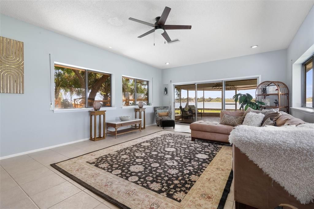 Interior, Living room, Recessed Lighting