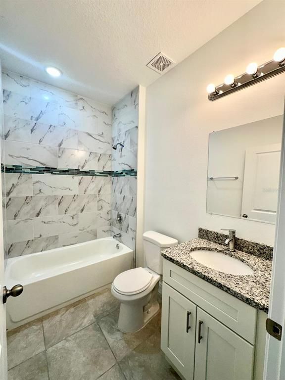 Bathroom, Interior, Marble Walls, Recessed Lighting