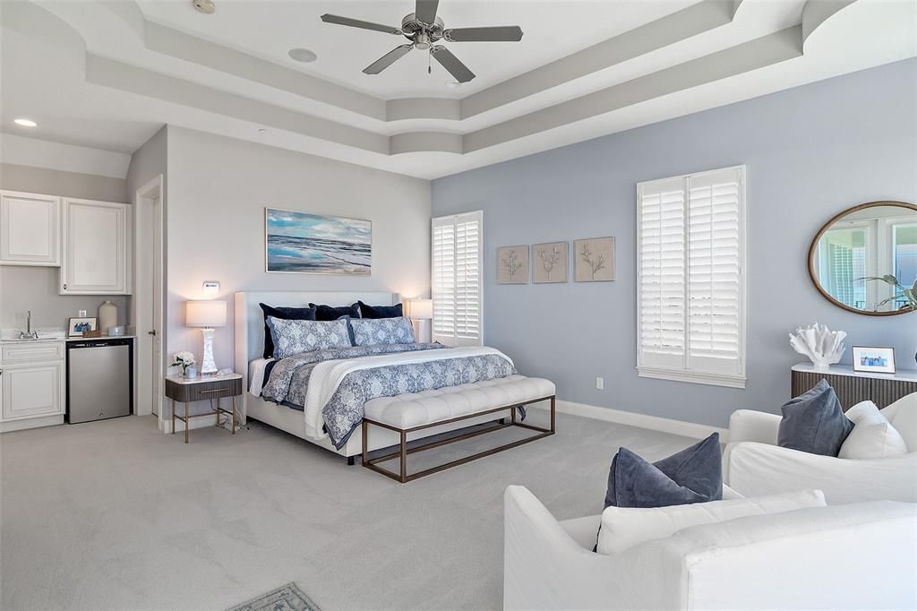 Bedroom, Interior, Recessed Lighting