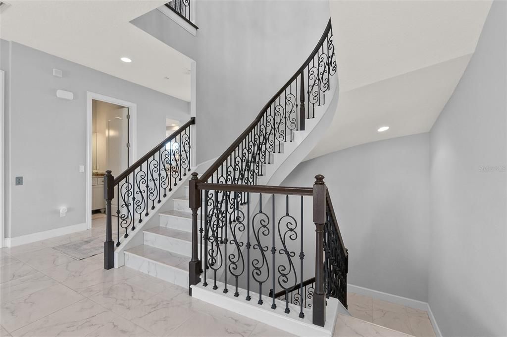 Interior, Marble, Recessed Lighting