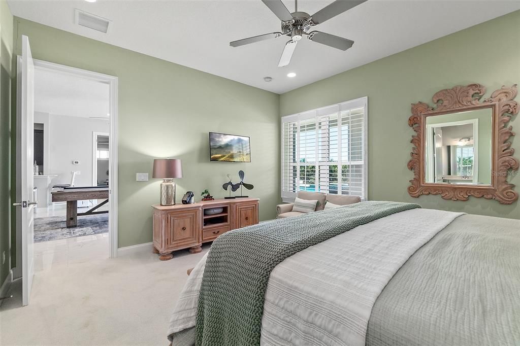 Bedroom, Interior, Recessed Lighting