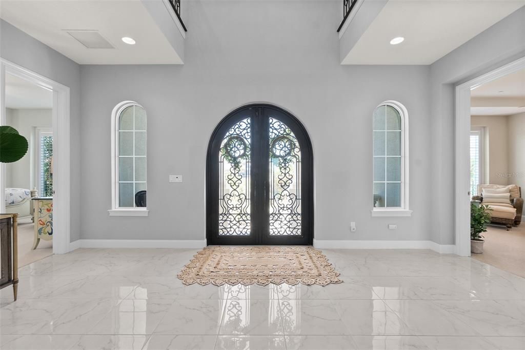 Interior, Marble, Recessed Lighting