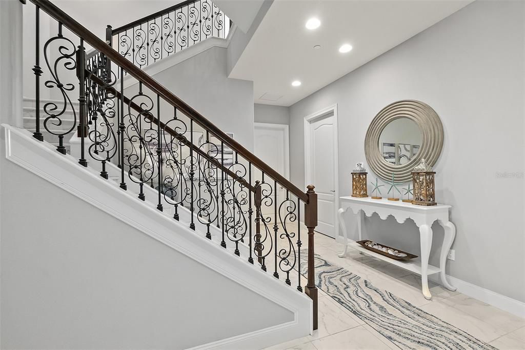 Interior, Marble, Recessed Lighting