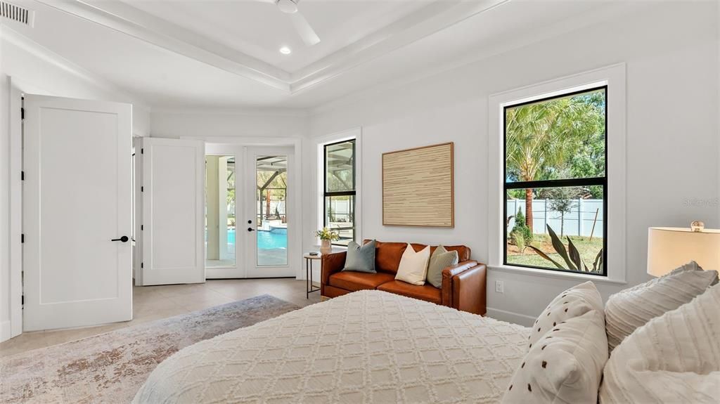 Bedroom, Interior, Recessed Lighting