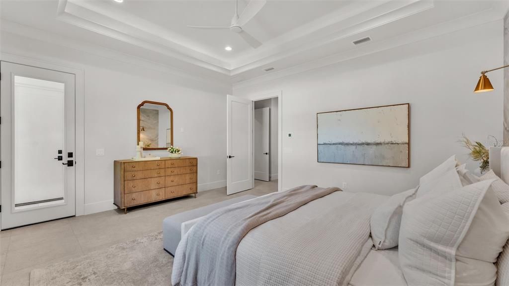 Bedroom, Interior, Recessed Lighting