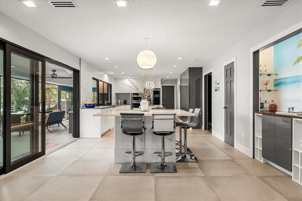 Interior, Kitchen, Pendant Lights, Recessed Lighting