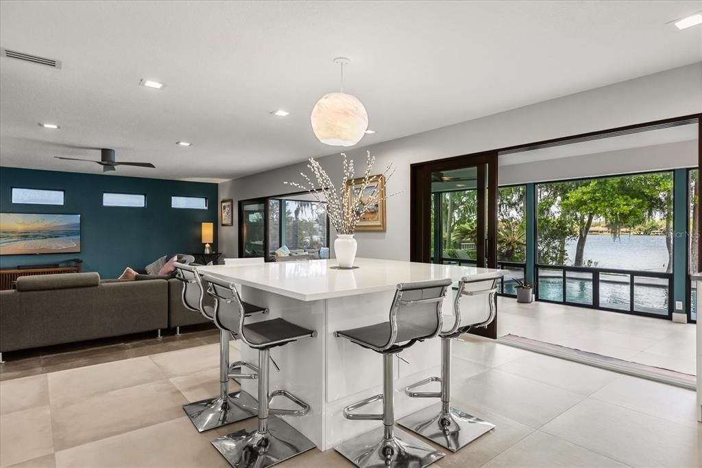 Interior, Living room, Pendant Lights, Recessed Lighting, Water