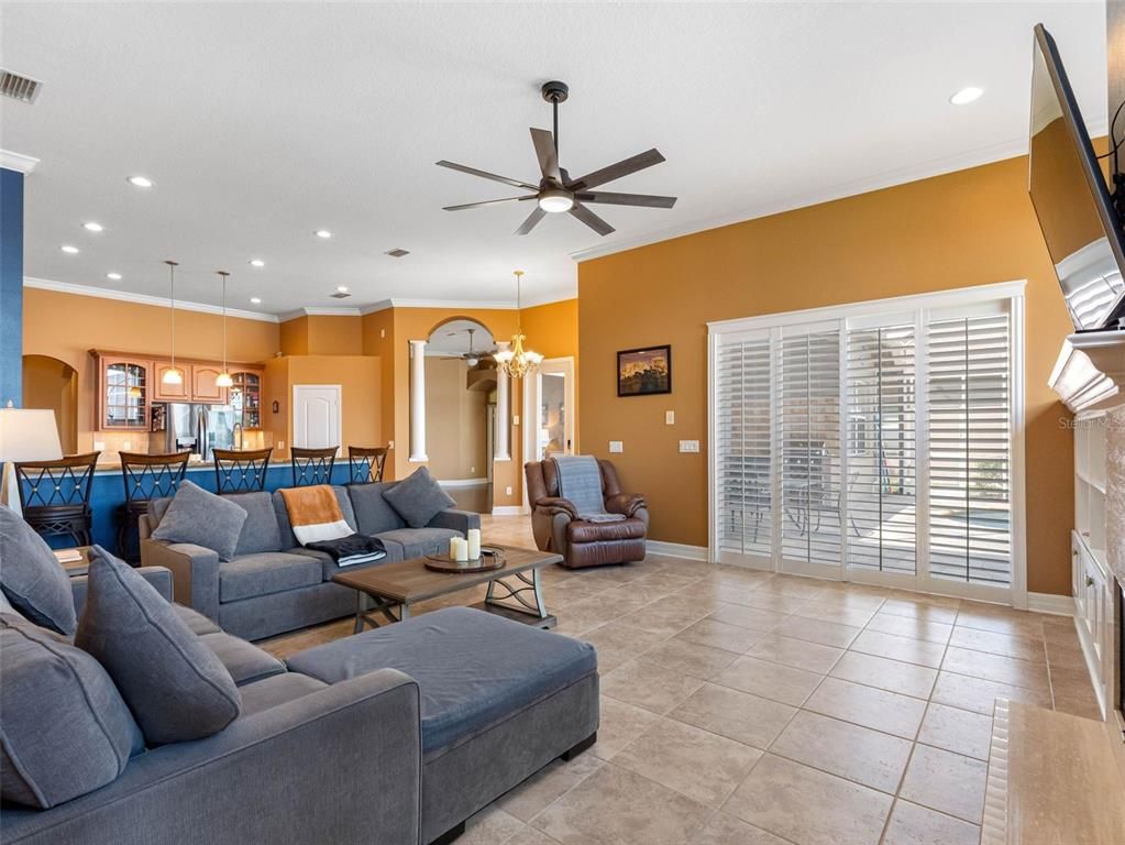 Dining room, Interior, Kitchen, Living room, Pendant Lights, Recessed Lighting