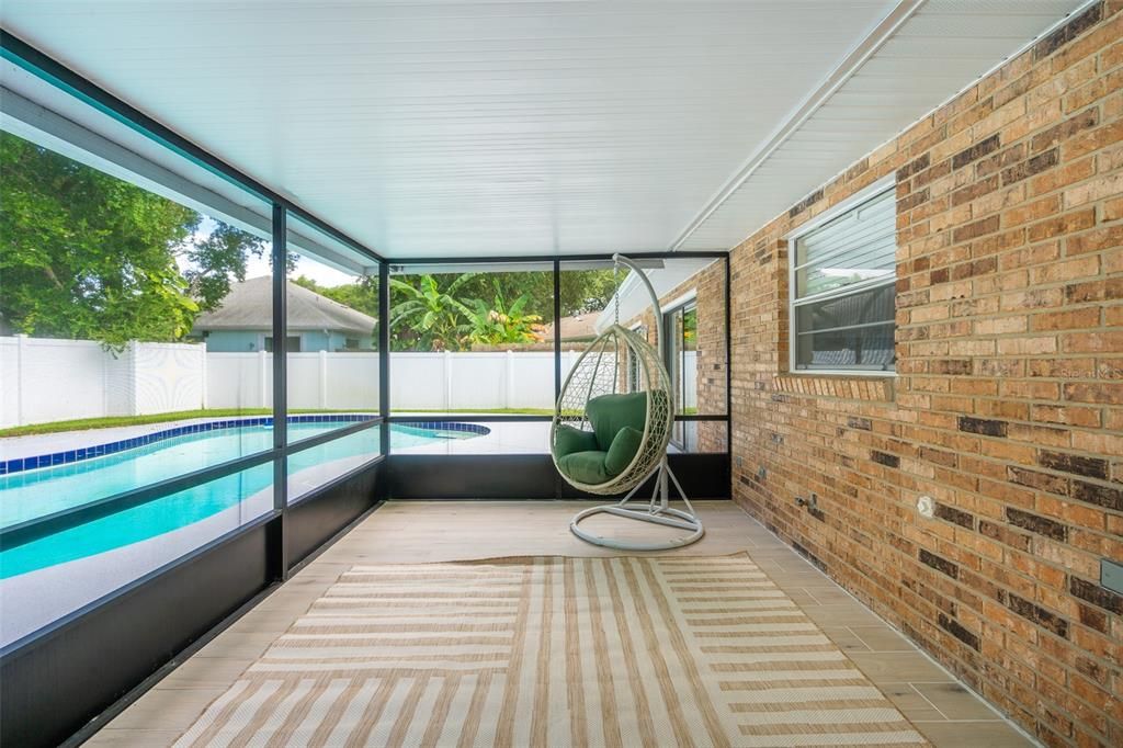 Interior, Pool, Stone Walls, Sun Room