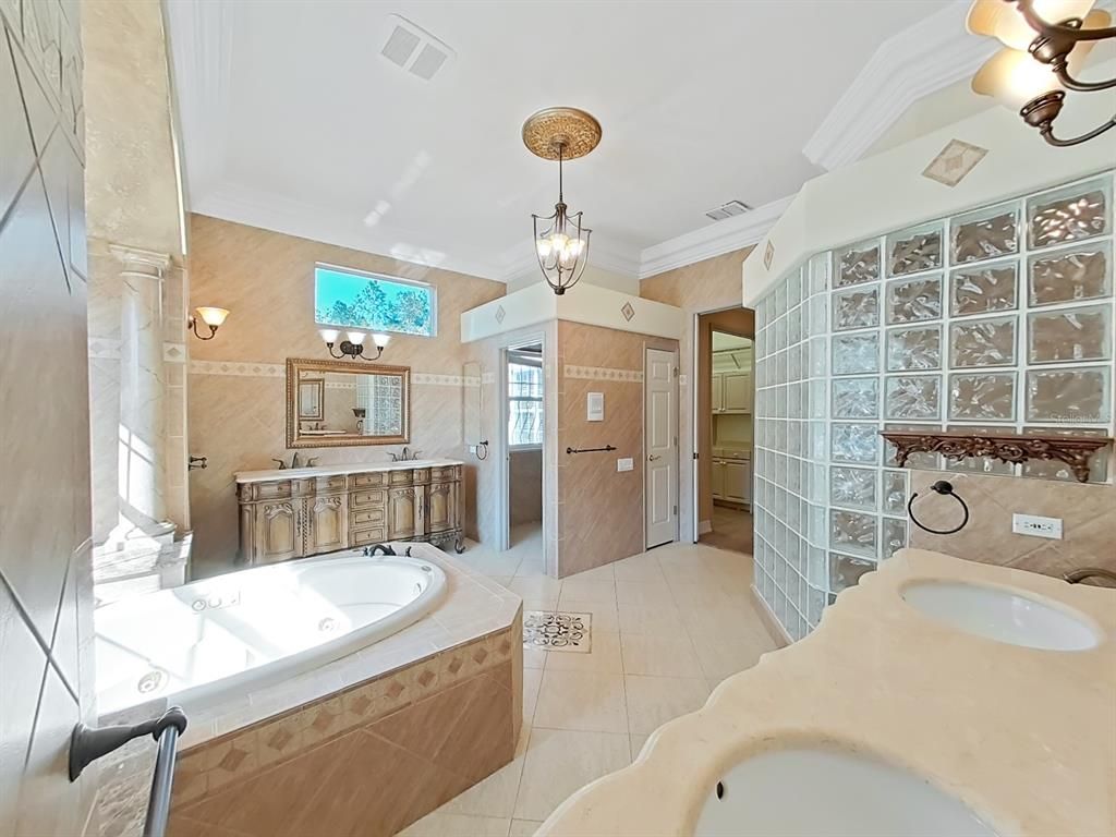 Bathroom, Interior, Pendant Lights, Wooden Walls