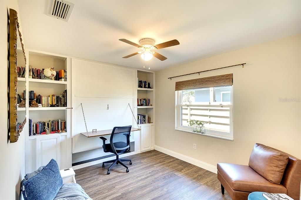 Home Office, Interior, Wood Texture Flooring