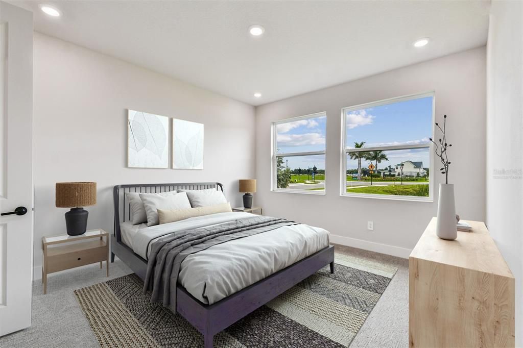 Bedroom, Interior, Recessed Lighting, Water