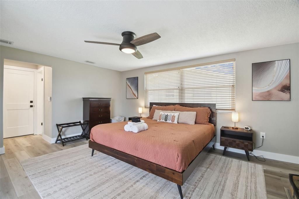 Bedroom, Interior, Wood Texture Flooring