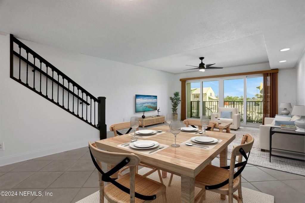 Dining room, Interior, Living room, Recessed Lighting