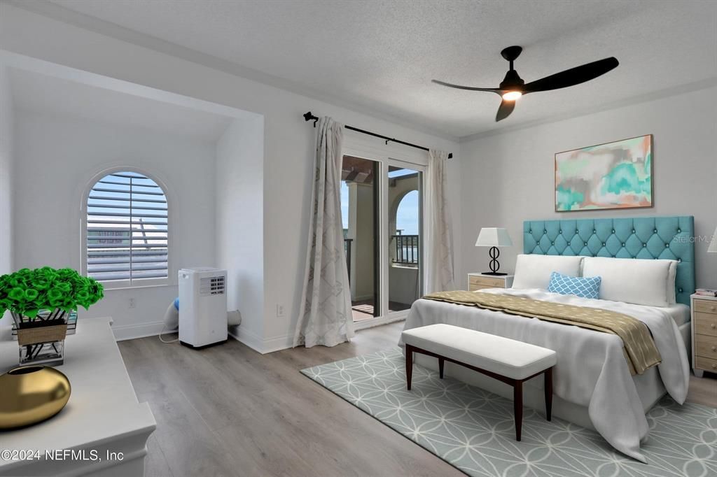 Bedroom, Interior, Wood Texture Flooring